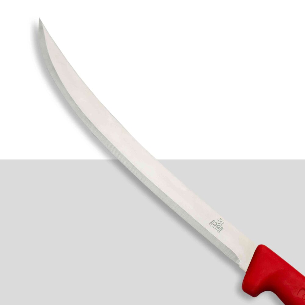 Cimeter Steak Knife Red Handle 12"
