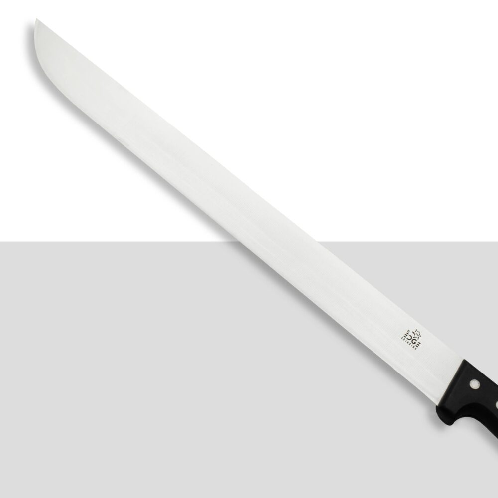 Stainless Steel Butcher Knife with Black Handle  18"