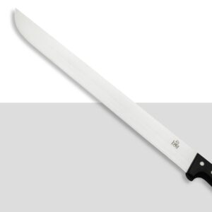 Stainless Steel Butcher Knife with Black Handle  18"